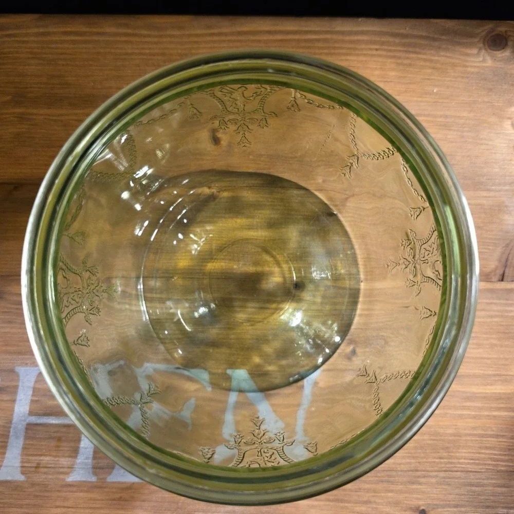 Uranium Depression‎ Glass Cookie Jar Canister Cameo Ballerina 6